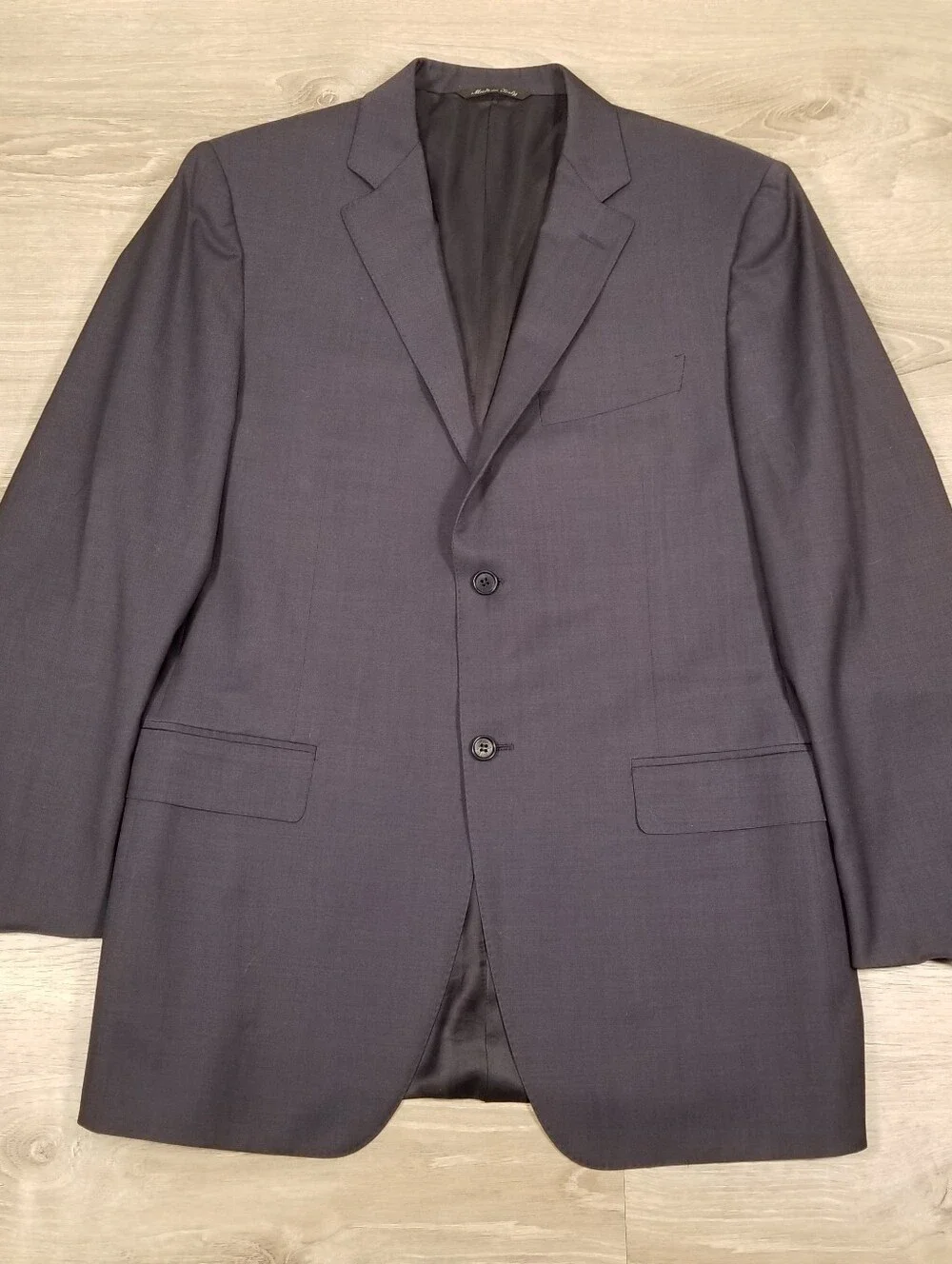Canali Suit 2 Piece 50R EU (40R 32x30) Mens Navy Blue Rothmans Wool Two Button